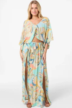 Anna Printed Reversible Cover-Up Top