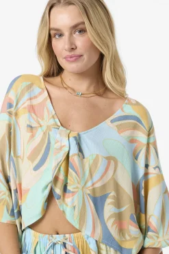 Anna Printed Reversible Cover-Up Top