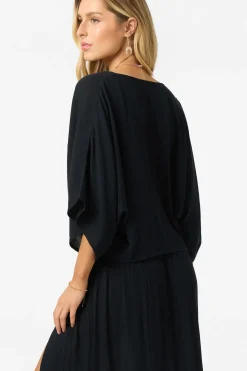 Anna Reversible Cover-Up Top - Black | O'Neill