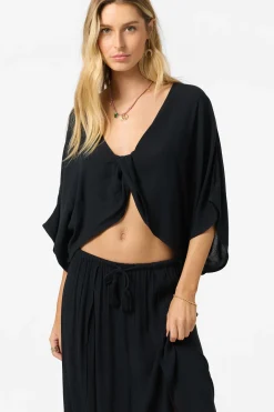 Anna Reversible Cover-Up Top - Black | O'Neill