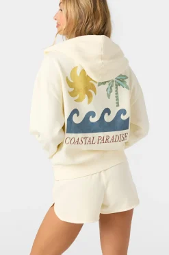 Atwood Palma Zip Hoody Zip Fleece - Winter White | O'Neill