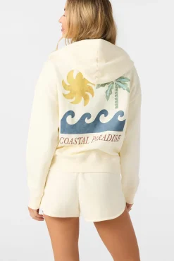 Atwood Palma Zip Hoody Zip Fleece - Winter White | O'Neill