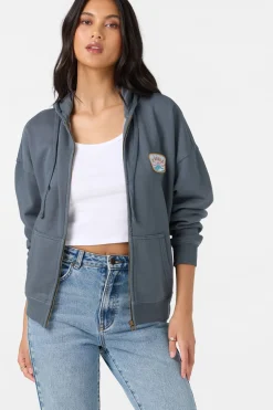 Atwood Zip Hoody Zip Fleece - Washed Slate | O'Neill