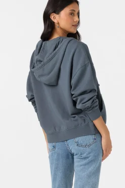 Atwood Zip Hoody Zip Fleece - Washed Slate | O'Neill