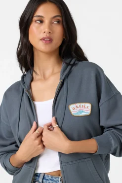 Atwood Zip Hoody Zip Fleece - Washed Slate | O'Neill