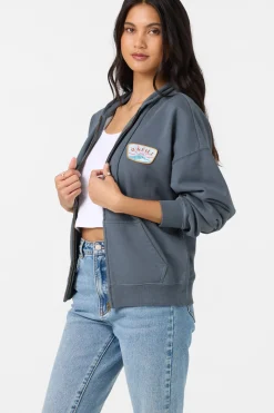 Atwood Zip Hoody Zip Fleece - Washed Slate | O'Neill