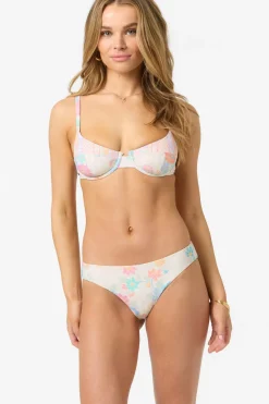 Bali Floral Comber Mid Rise Revo Medium Bottoms - Tapioca | O'Neill