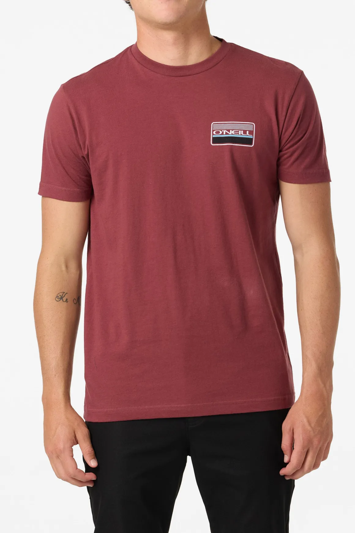 Banner Standard Fit Tee - Oxblood Red | O'Neill