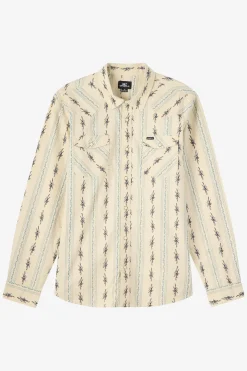 Bar Dog Long Sleeve Standard Fit Long Sleeve Shirt - Lt Khaki | O'Neill