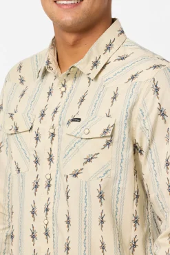 Bar Dog Long Sleeve Standard Fit Long Sleeve Shirt - Lt Khaki | O'Neill