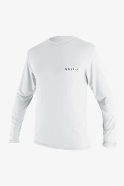 Basic Skins 30+ Long Sleeve Sun Shirt - White | O'Neill