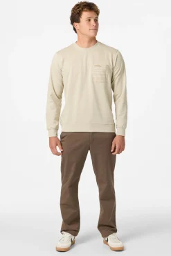 Bavaro Blocked Crew Crew Neck Fleece - Lt Khaki | O'Neill