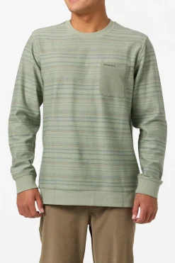 Bavaro Blocked Crew Crew Neck Fleece - Sage | O'Neill