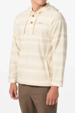 Bavaro Stripe Poncho Pullover Fleece - Cream | O'Neill