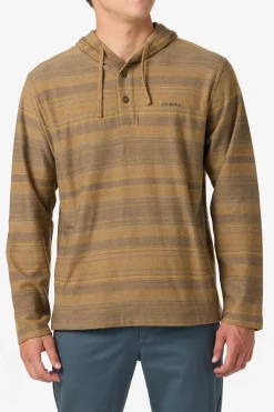 Bavaro Stripe Poncho Pullover Fleece - Khaki | O'Neill