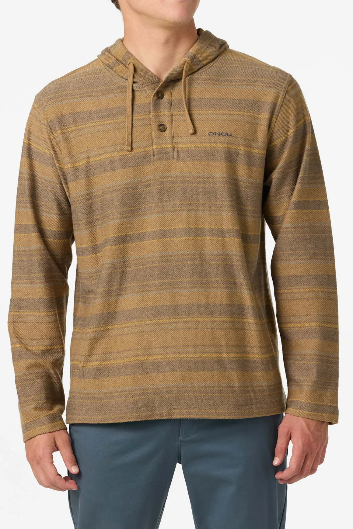 Bavaro Stripe Poncho Pullover Fleece - Khaki | O'Neill