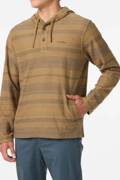 Bavaro Stripe Poncho Pullover Fleece - Khaki | O'Neill