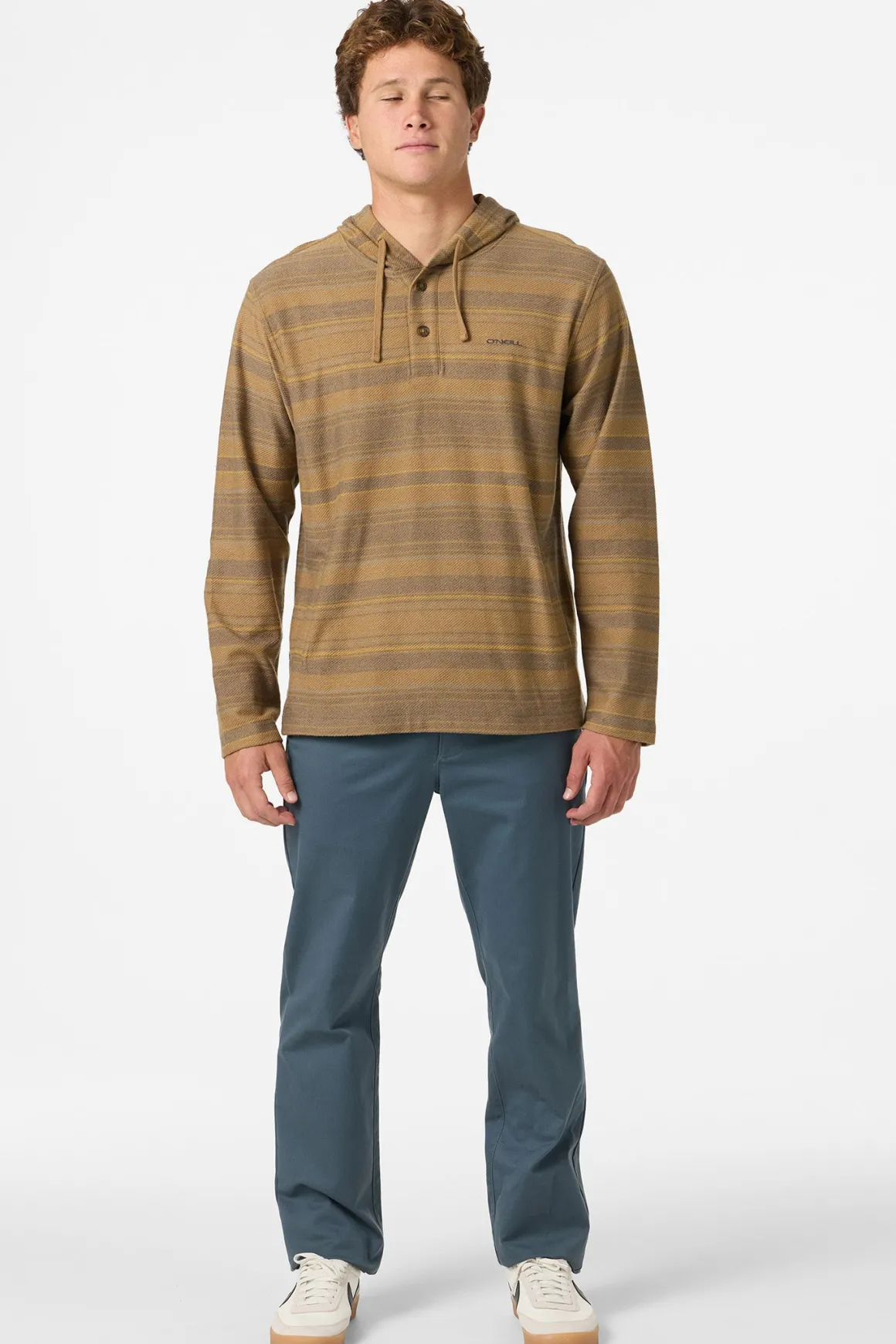 Bavaro Stripe Poncho Pullover Fleece - Khaki | O'Neill