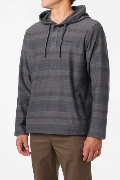 Bavaro Stripe Poncho Pullover Fleece - Black | O'Neill