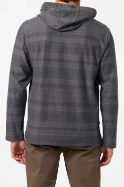 Bavaro Stripe Poncho Pullover Fleece - Black | O'Neill