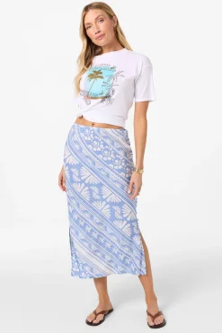 Bellamy Abstract Skirt Midi Skirts - Azurine | O'Neill