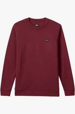 Blocked Out Crew Crew Neck Fleece - Burgundy | O'Neill