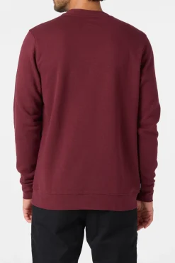 Blocked Out Crew Crew Neck Fleece - Burgundy | O'Neill