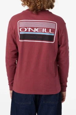 Boy's Banner Long Sleeve Tee - Oxblood Red | O'Neill