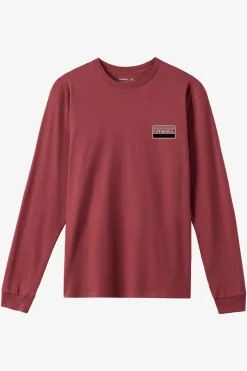 Boy's Banner Long Sleeve Tee - Oxblood Red | O'Neill