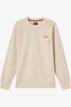 Boy's Bavaro Blocked Crew Shirt Fleece - Lt Khaki | O'Neill