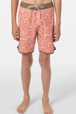 Boy's Cruzer Scallop 16" Boardshorts - Langoustino | O'Neill