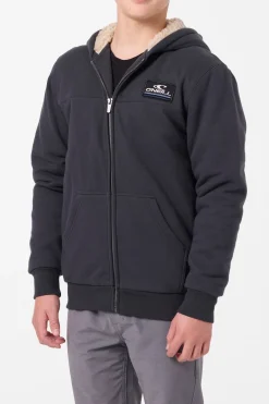 Boy's Fifty Two High Pile Zip Zip Fleece - Phantom | O'Neill