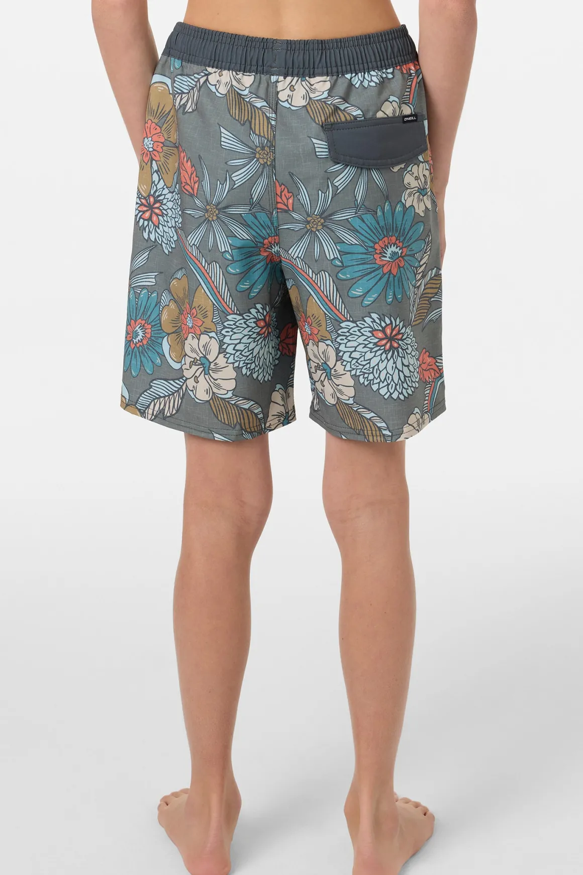 Boy's Hermosa Elastic Waist Lined 16" Swim Trunks Trunks - Mulled Basil | O'Neill