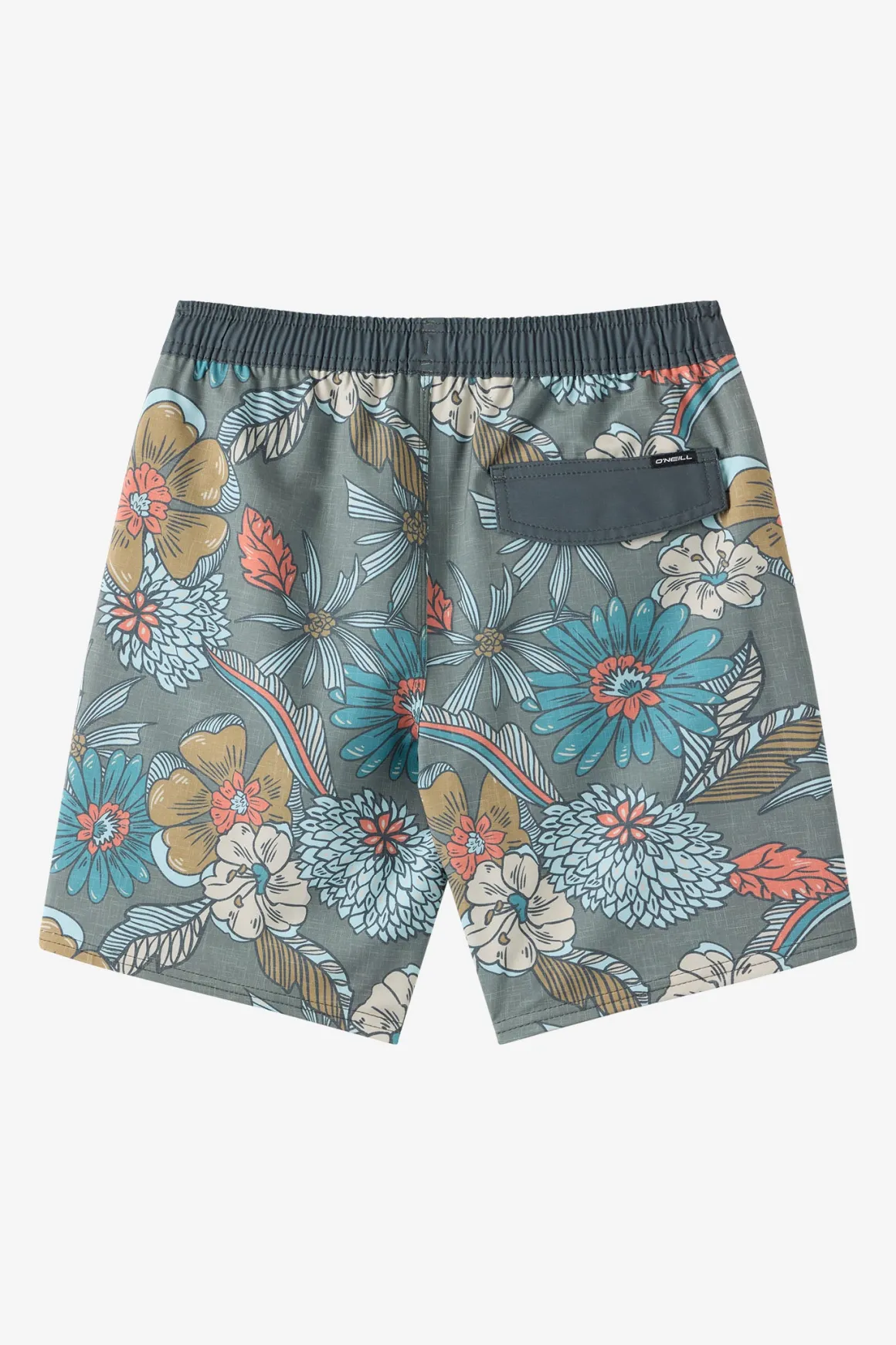 Boy's Hermosa Elastic Waist Lined 16" Swim Trunks Trunks - Mulled Basil | O'Neill