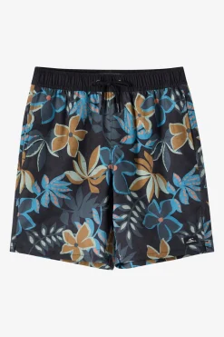 Boy's Hermosa Elastic Waist 16" Swim Trunks Trunks - Black 4 | O'Neill