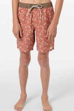 Boy's Hermosa Retro 16" Swim Trunks Trunks - Chutney | O'Neill