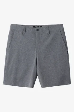 Boy's Reserve Heather 18" Hybrid Shorts - Heather Grey | O'Neill