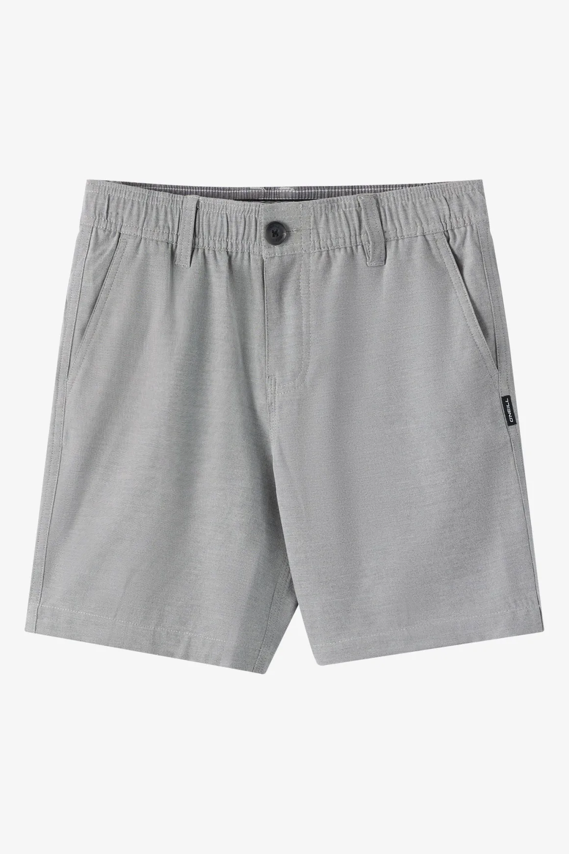 Boy's Reserve Light Check Elastic Waist 16"'' Hybrid Shorts - Dark Shadow | O'Neill
