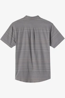 Boy's Seafaring Stripe Stretch Shirt - Graphite | O'Neill