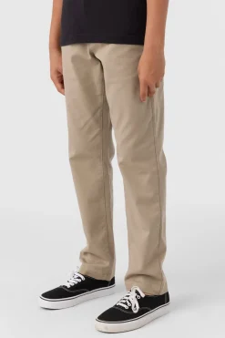 Boy's Transporter Stretch Standard Pants - Khaki | O'Neill