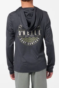 Boy's TRVLR Upf Hooded Ls - Blaze Long Sleeve Pullover - Hthr Black | O'Neill