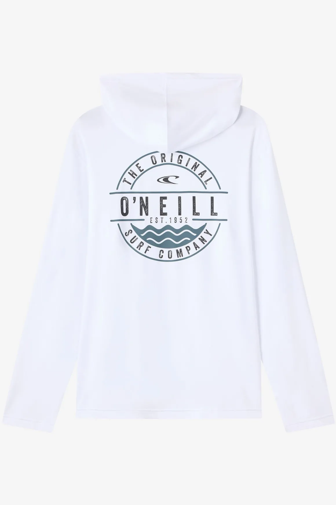 Boy's TRVLR Upf Hooded Ls - Blaze Long Sleeve Pullover - White | O'Neill