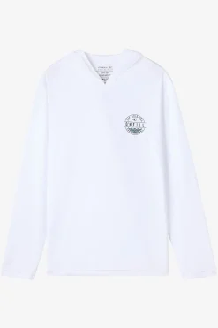 Boy's TRVLR Upf Hooded Ls - Blaze Long Sleeve Pullover - White | O'Neill