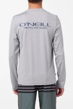 Boy's TRVLR Upf Ls - Stacked Long Sleeve Pullover - Heather Grey | O'Neill
