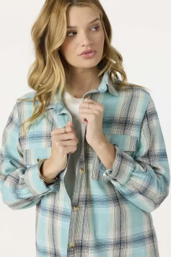 Brooks Flannel Long Sleeve Top - Nile Blue | O'Neill