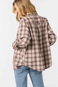 Brooks Flannel Long Sleeve Top