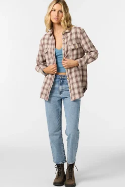 Brooks Flannel Long Sleeve Top
