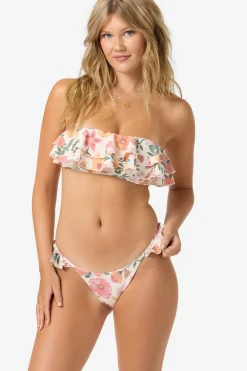 Camellia Floral Diaz Bandeau Top - Vanilla | O'Neill