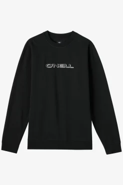 Capitola Crew Crew Neck Fleece - Black | O'Neill