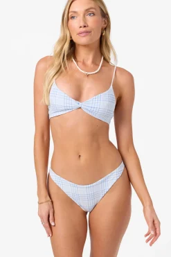 Catamaran Plaid Malibu Bralette Top - Azurine | O'Neill